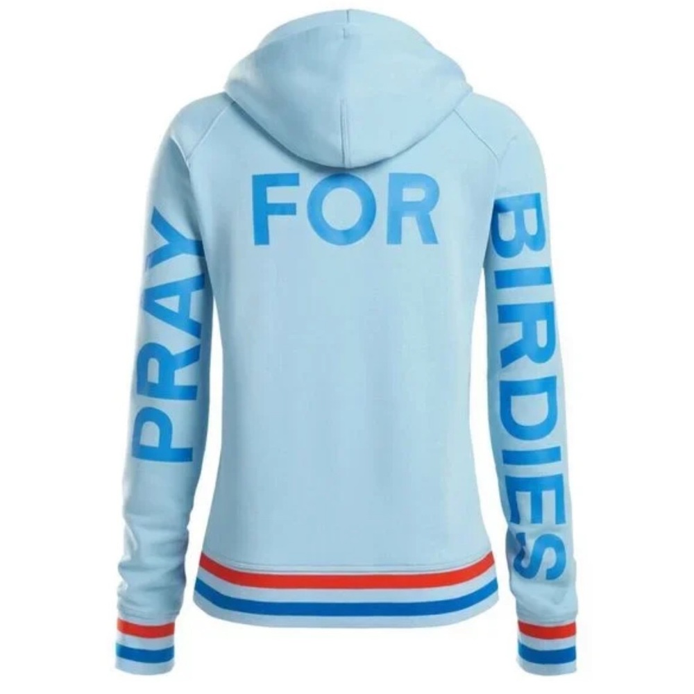 G/FORE Light Blue Hoodie with Bold Blue and Red Accents